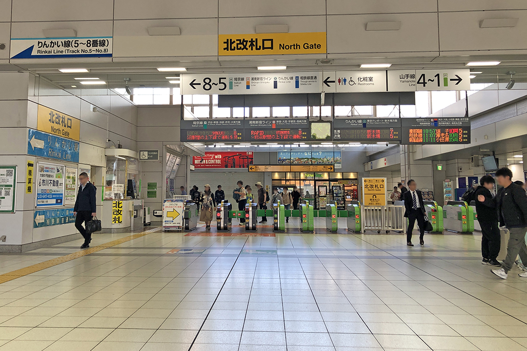 北改札口内側の写真