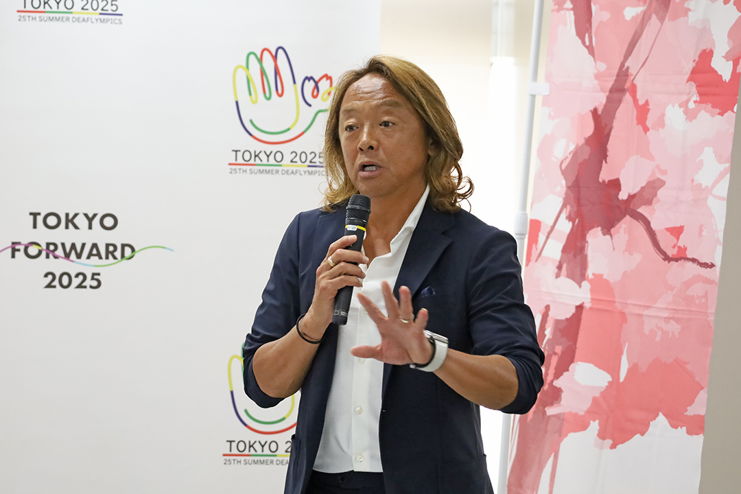 熱いメッセージをおくる一般社団法人　日本障がい者サッカー連盟 会長　北沢豪氏