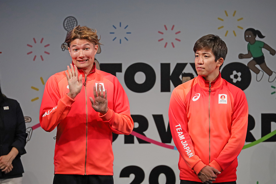 デフ陸上  山田 真樹選手　デフ水泳  茨 隆太郎選手