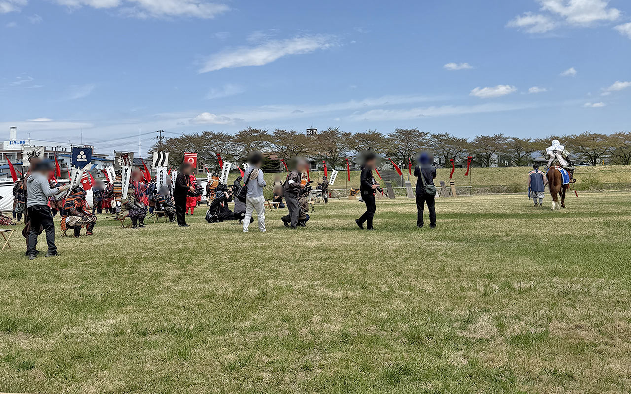 上杉祭り。川中島の戦いを用いたお祭りです