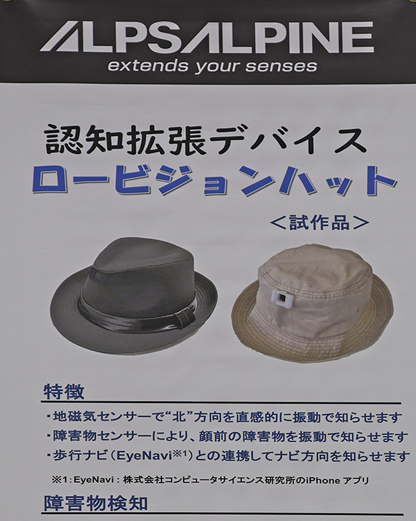 ロービジョンハットの広告