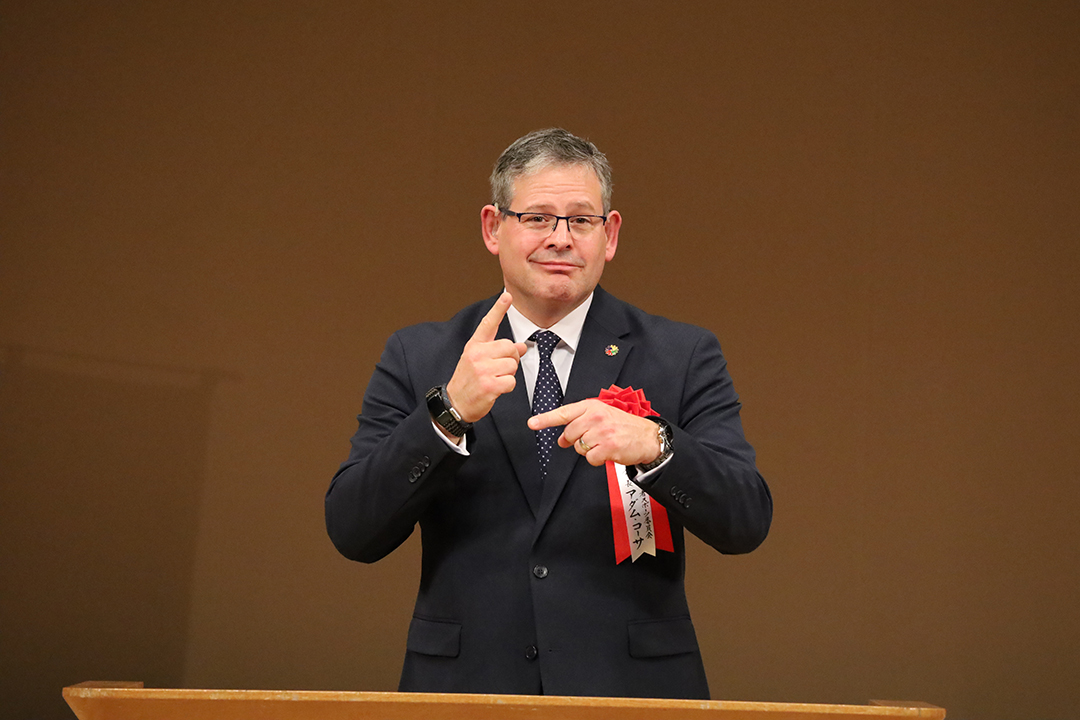 ICSD 国際ろう者スポーツ委員会 アダム・コーサ会長