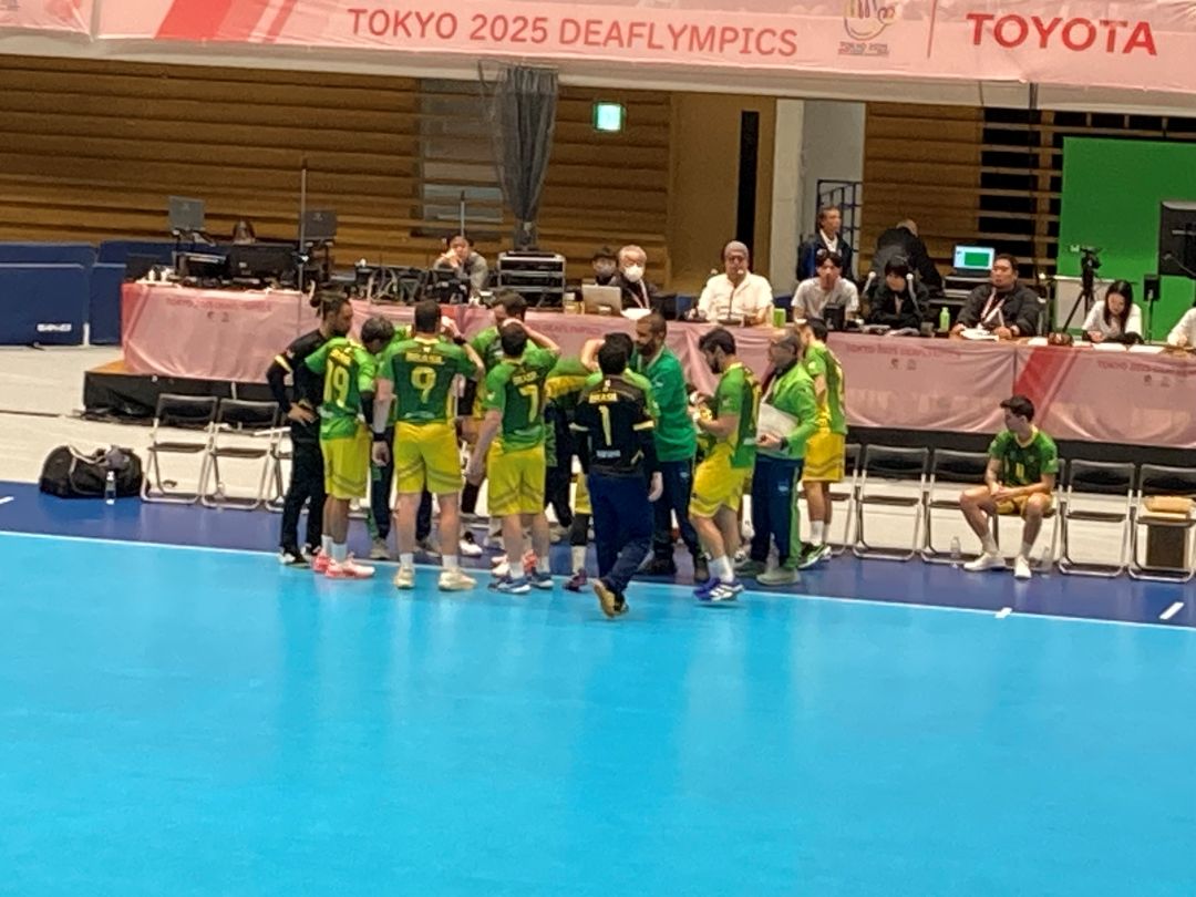 ブラジルチームのベンチ