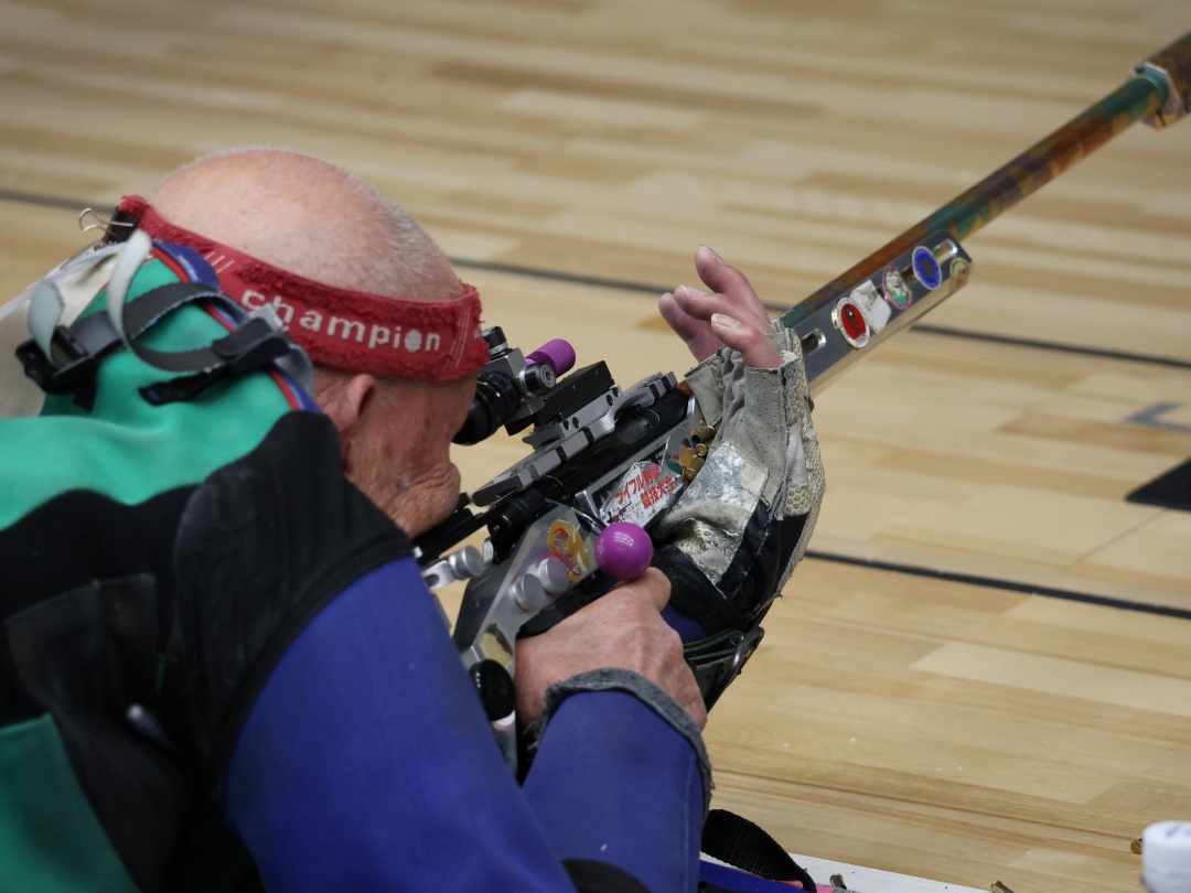 スコープを除く高桑選手のアップ