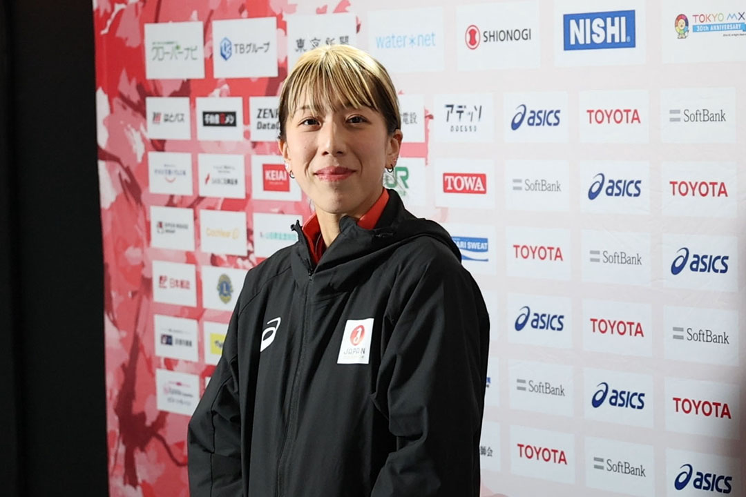 試合には負けてしまったが丁寧にインタビューに答えた亀澤理穂選手