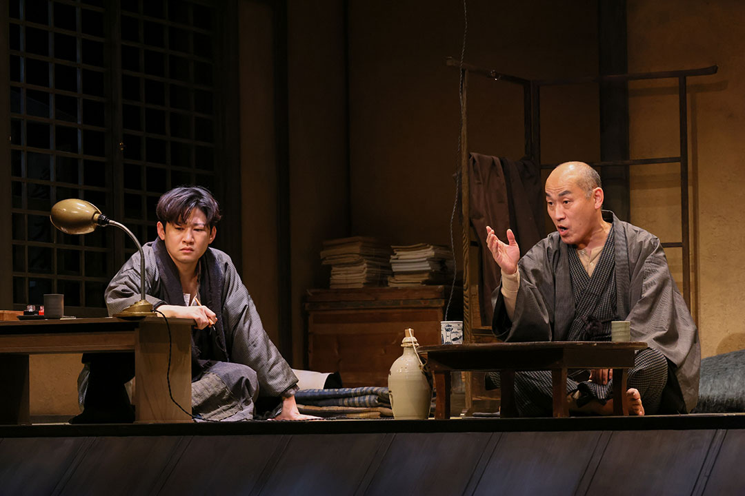 父親から説教される啄木